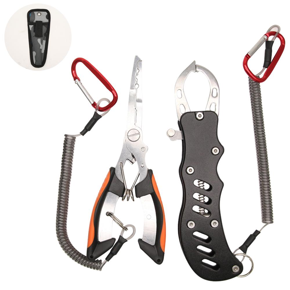 Pure Outdoor by Monoprice Stainless Steel Fishing Pliers with Fish Lip Gripper and Carrying Case