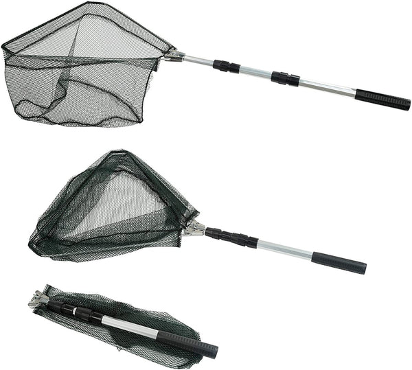 Retractable Fishing Net Telescoping Foldable Landing Net Pole